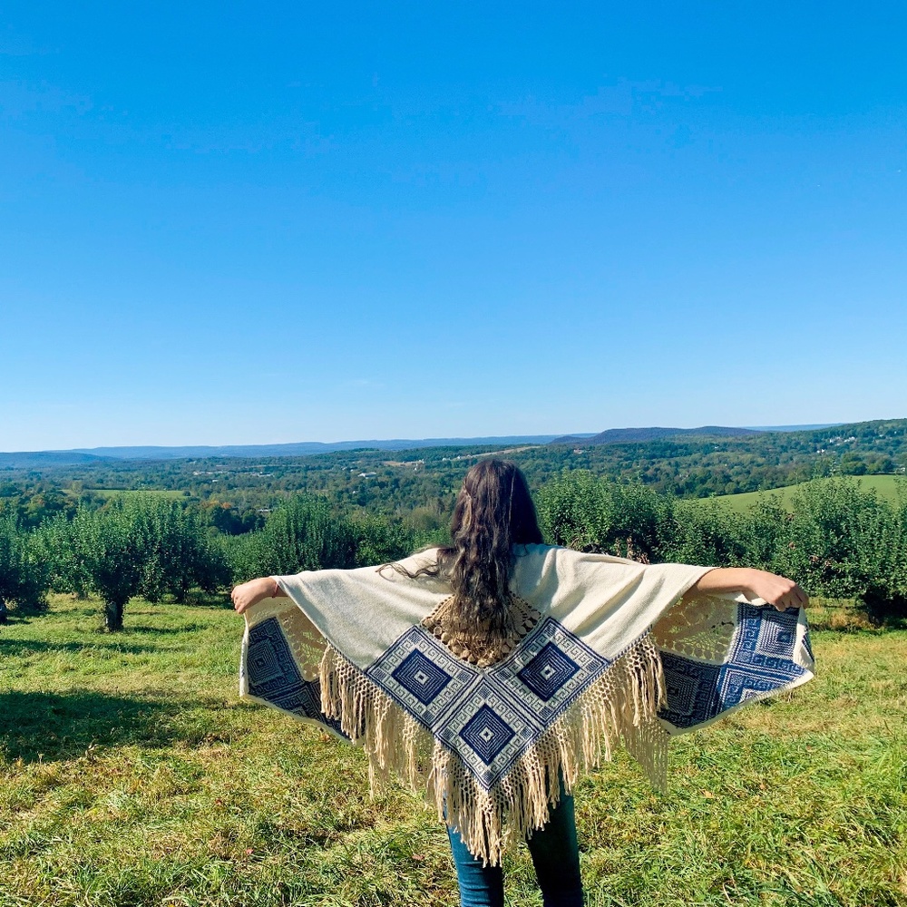 Anthropologie Angel of the North Chapala Poncho